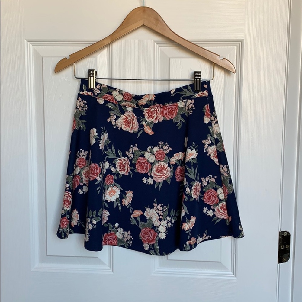 Floral skater skirt